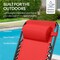 Best Choice Products Folding Outdoor Zero Gravity Rocking Lounge Chair w/ Headrest Pillow